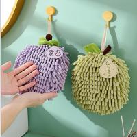 Toallas De Mano De Microfibra Chenille Para Cocina Y Baño Secado Rápido Absorbentes Con Anillas Para Colgar Técnica De Cepillado De Algodón - details 5