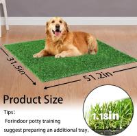 Pataca De Grama Artificial Para Perros Grande Tapete De Inodoros Portátil Para Entrenamiento De Mascotas Material Fibra Lavable Al Agua Ideal Para Exteriores - details 34