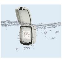 Enchufe exterior impermeable Ip66, enchufe de pared a prueba de Polvo, enchufos Eléctricos de pared de Jardín Para interiores y Exterior (enchufe único) - details 1