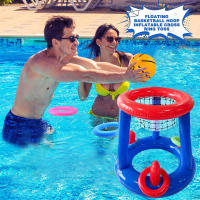 Juego De Bola De Water Polo Con Anillo De Baloncesto Inflable Para Adultos Juguete De Agua Para Fiestas Y Reuniones En La Piscina - details 2