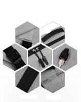 Mochila Grande Para Hombres Con Puerto USB Para Viajes De Negocios Y Comercio Sensación Premium Mochila De Lujo Para Computadora Portátil Y Tablet - details 3