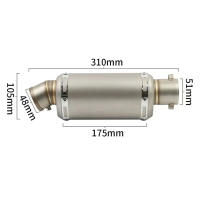 Escape De Moto Universal 51mm Yoshimura Muffler Con DB Killer Para Yamaha PCX125 FZ1N Z900 CBR500R R6 R25 R3 R1 Sistema De Escape Para Motocicleta - details 2