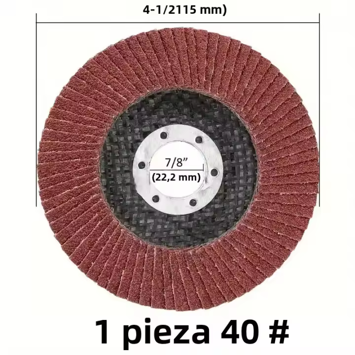 Discos De Desbaste De 4.5 Pulgadas Con 40 60 80 120 Grit Aluminio Oxídeo Abrasivos Discos De Desbaste Y Esmaltado Para Madera - 1