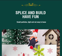 Árbol De Navidad DIY Mini En Bloques Constructibles Juguete Para Niños Decoración De Escritorio Regalo De Navidad Para Niñas Y Niños - details 5
