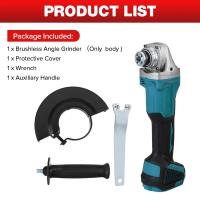 Grinder De Ángulo Sin Cable 21V 100mm/125mm Para Batería Makita Herramienta De Trabajo Potente Corte DIY Máquina De Trabajo - details 6