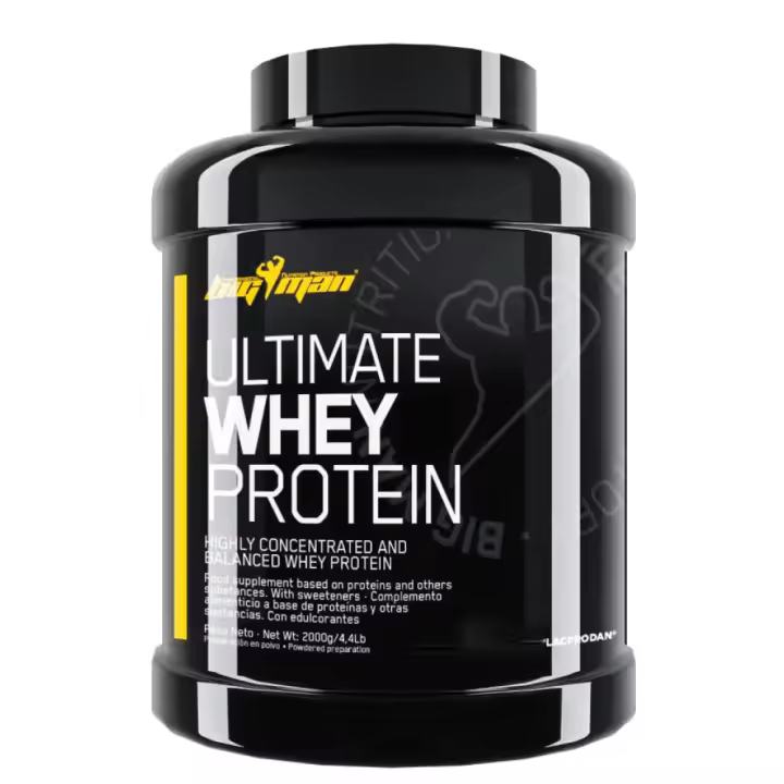 Proteinas - Ultimate Whey Protein 2 Kg de la marca Bigman, suplemento para mejorar la recuperacion y el crecimiento muscular - 1