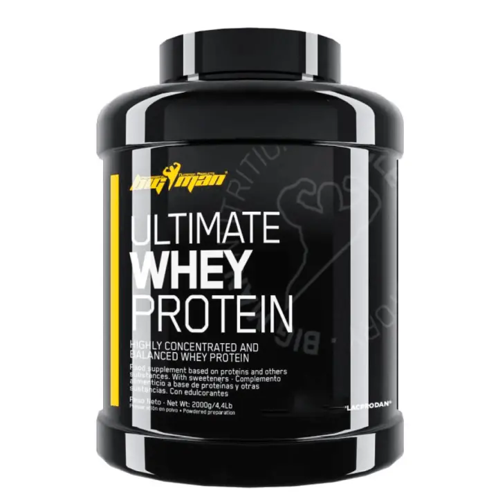 Proteinas - Ultimate Whey Protein 2 Kg de la marca Bigman, suplemento para mejorar la recuperacion y el crecimiento muscular - 1