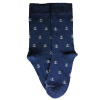 Calcetín Hombre Ancla Skull Socks Azul Algodón Unisex Ropa Textil Varias Tallas - details 0