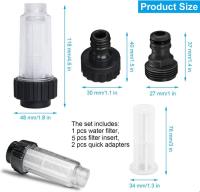 Filter de Agua para hidronavadora (8 Unidades) with 5 insertos y conector de Agua de 3/4 "para todas las hidroexcavadoras. - details 0
