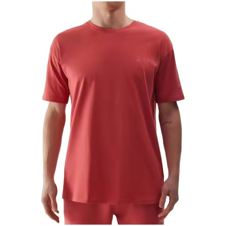 Camiseta de Manga Corta 4F Oversize para hombre en color rojo - 1