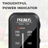 Mini Walkman Portátil PRUNUS Radio De Bolsillo AM FM Con Estéreo Y Auriculares Baterías AAA Función De Reproducción De Música Portátil - details 1