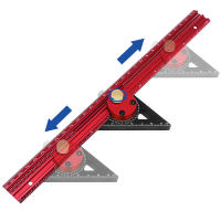 Regla De Scribe Precision Carpentry Aluminio T-Type Dibujo Layout Marca Gauge Para Carpintería Y Trabajo Con Madera 300/400mm - details 9
