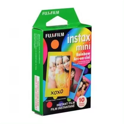 FUJIFILM INSTAX MINI RAINBOW(ARCO IRIS) 10 TIRAS - 1