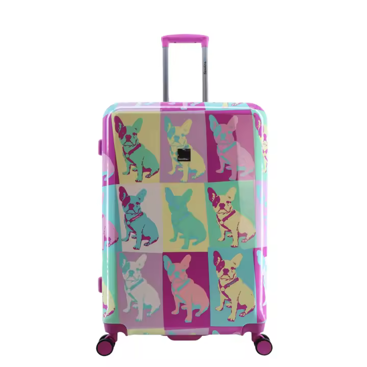 SAXOLINE Maleta grande, colección Blue Bulldog, medidas 77x51x32 cm, 112 litros, material ABS, 4 ruedas, expandible. - 1