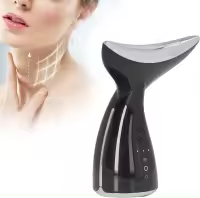 BIT dispositivo de belleza multifuncional, vibración de masaje, terapia de calentamiento, rejuvenecimiento de la piel con luz LED, cuidado del cuello, base antideslizante, batería de larga duración - details 4