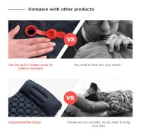 Colchón Inflable Para Camping Ultraligero Con Bomba Integrada Almohada De Descanso Para Senderismo Matrícula De TPU Nylon - details 8