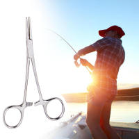 Aguja De Curvatura Multifuncional De Acero Inoxidable Tijeras De Mano Herramientas De Hemostasia Tamaño 12.5/16/18cm Para Pesca - details 3