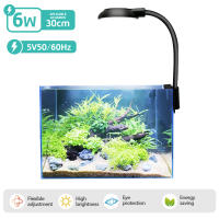 Lámpara LED para Acuario con Brazo Flexible – Luz para Pecera de 6W con Puerto USB, Protección Ocular y Clip de Montaje, Ideal para Plantas y Peces - details 3