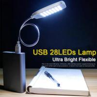 Lámpara De Lectura Portátil Con 28 LEDs USB Luz Nocturna Blanca Para Mesa Laptop Power Bank Notebook PC Computer - details 0