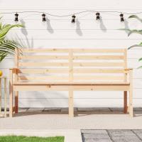 vidaXL Banco de jardín madera maciza de pino 159,5x48x91,5 cm en color Pino natural/Pino negro/Pino gris y más - details 0