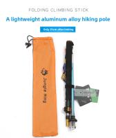 Bastón De Caminar JUNGLE KING Unisex RGB Telescópico Ajustable De Aluminio Para Senderismo Y Correr Punta De Acero Tungsteno Carbono - details 3