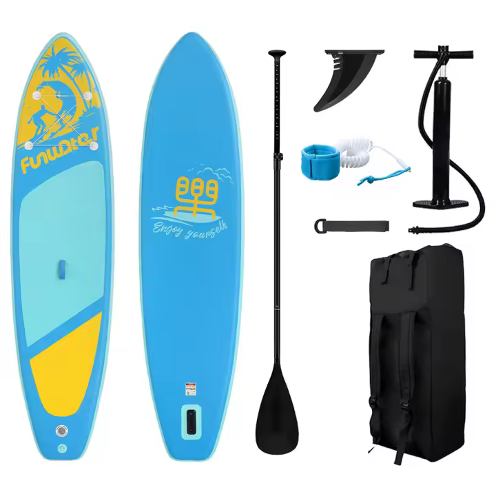 FunWater Tabla Paddle Surf Hinchable con Diseño de ala Equilibrada y Accesorios de Sup Duraderos, 305cm Tabla Padel Surf Hinchable para Adultos y Jóvenes, Versátil Tabla de Surf para Yoga - 1