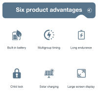 Temporizador De Riego Inteligente Solar WIFI Para Jardín Controlador De Válvula De Agua Digital LCD Sistema De Irrigación Automática 1/2 Camino - details 28