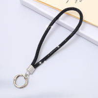 Lanyard De Lujo Para Móvil Con Diamantes Llavero De Cadena De Equipaje Colgante DIY Antipérdida Para Adultos Material De Poliéster - details 6