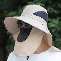 Sombrero De Verano Con Protección UV Para Pesca Y Caza Al Aire Libre Sombrero De Pescador Con Corbata Ideal Para Senderismo Y Acampar - details 4