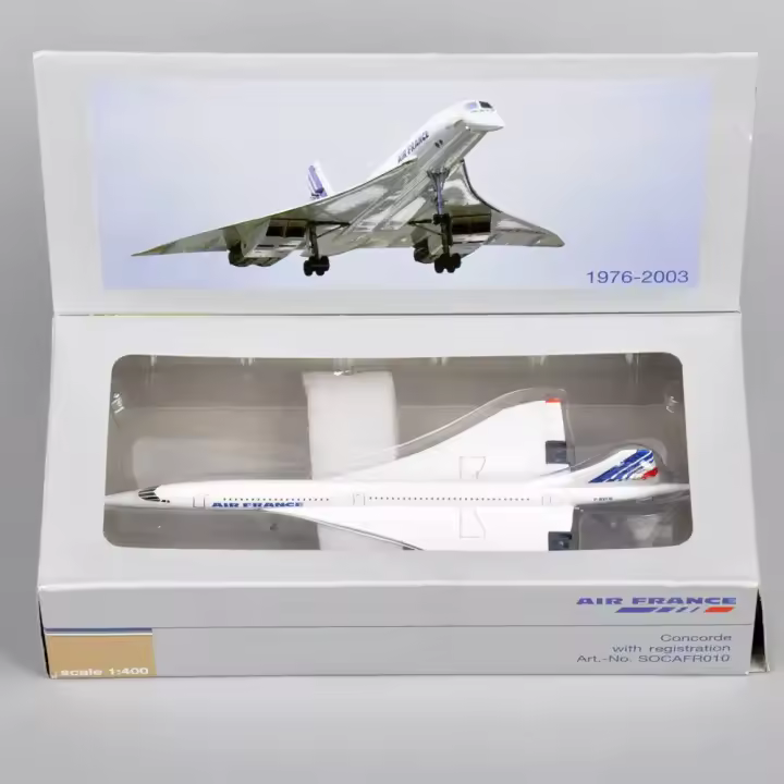 Modelo De Avión Miniatura De Metal 1:400 Escala Air France 1976-2003 Regalo Para Coleccionistas Y Amantes Del Vuelo - 1