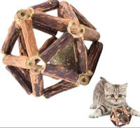 2 piezas de bola de hierba gatera, 6.5cm bola exquisita, entretenimiento para gatos, cuidado dental, hierba para gatos, suministro saludable - details 2