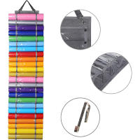 Organizador De Vinilo PVC Con 48 Compartimentos Para Rollos De Vinilo De Artesanía Soporte De Almacenamiento Colgante Para Espacios Limitados - details 1