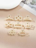 8PCS Peluca Miniatura De Perla Imitación 4CM Para Mujer Calza De Moda Y Minimalista Accesorio Para El Cabello Unisex - details 4