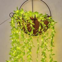 Curtain Lamp De Hierro Fundido Imitación Hoja Con Aluminio Y Pilas Incluidas Luz Decorativa Siempre Encendida Para Fiestas Y Decoración Del Hogar - details 4