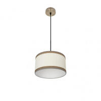 Fabrilamp - Colgante Soprano 1xe27 Cuero/beis Regx30x30 Cm - details 0