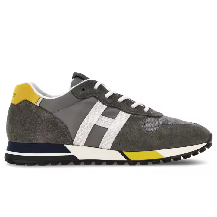 Zapatillas hombre Hogan H383 gris y Amarillo HXM3830AN51MM40BBB - 1