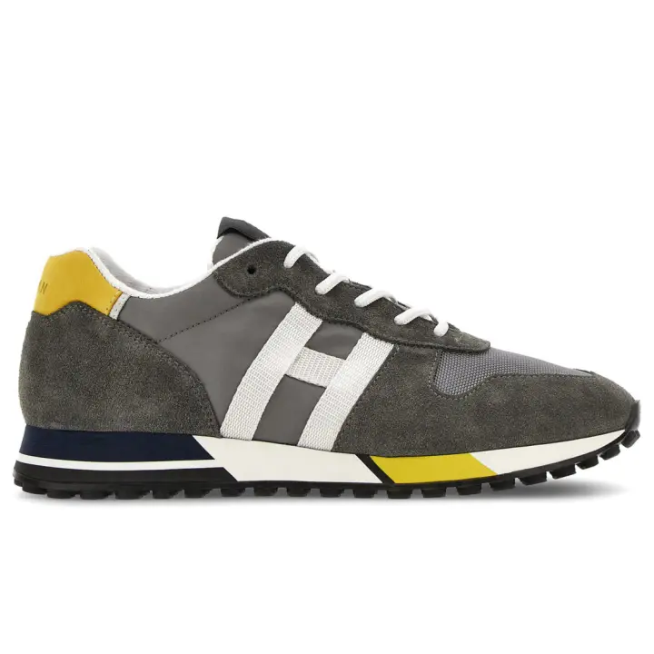 Zapatillas hombre Hogan H383 gris y Amarillo HXM3830AN51MM40BBB - 1