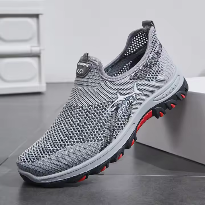 Zapatos De Verano Para Hombre Suela De Goma Transpirables Zapatillas Casuales Ligeros Malla Moda Caminar Senderismo 2024 - 1