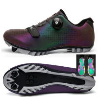 Zapatos De Ciclismo MTB SPD Para Hombre Y Mujer Zapatillas De Bicicleta De Montaña Transpirables Con Suela De Nylon Talla True Fit Material Superior De Cuero - details 3