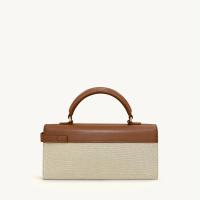 Bolso Bandolera De Cuero Sintético Tejido Keyla Para Mujer Con Correa Ajustable Estilo Bohemio Para Playa Diseñador - details 2