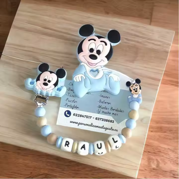personalizameatugusto chupetero mordedor silicona alimentaria - 1