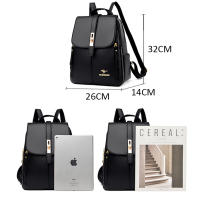 Mochilas de cuero de lujo para mujer y niña, morral informal, Mochila Vintage negra, mochilas escolares - details 1