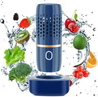 Purificador de Frutas y Verduras con Tecnología de Iones OH, Esterilización en Forma de Cápsula, Temporizador Mecánico, Capacidad de 8L, para Limpiar Granos, Arroz, Carne y Mariscos (Azul) - details 2