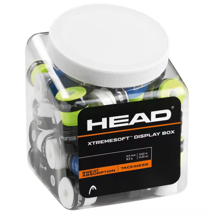 Head Xtresoft Display Box Overgrip, Blanco/Negro/Azul, Talla única - 1