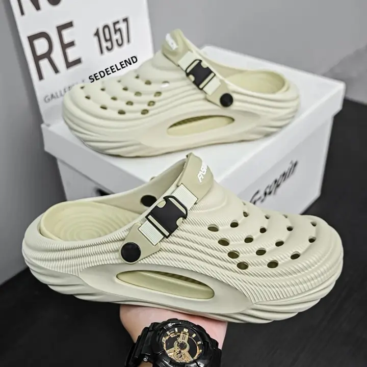 Sandalias De Verano Unisex Clogs Plataforma Antideslizante Para Hombres Y Mujeres Sandalias De Playa Casual Para Exterior - 1