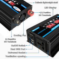 Inverter 4000W 12V 220V, transformador USB de inversor de vehículo de CA - details 8