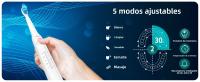 Cepillo De Dientes Eléctrico Seago Para Adultos Con Vida De Batería De 30 Días Timer Inteligente De 2 Minutos 5 Modos Y 8 Cabezales De Repuesto - details 2