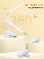 Lámpara De Lectura LED Con Doble Cabeza Luz De Estudio Protección Ocular Para Dormitorio Y Sala De Estar Con Clip Luz De Escritorio - details 4