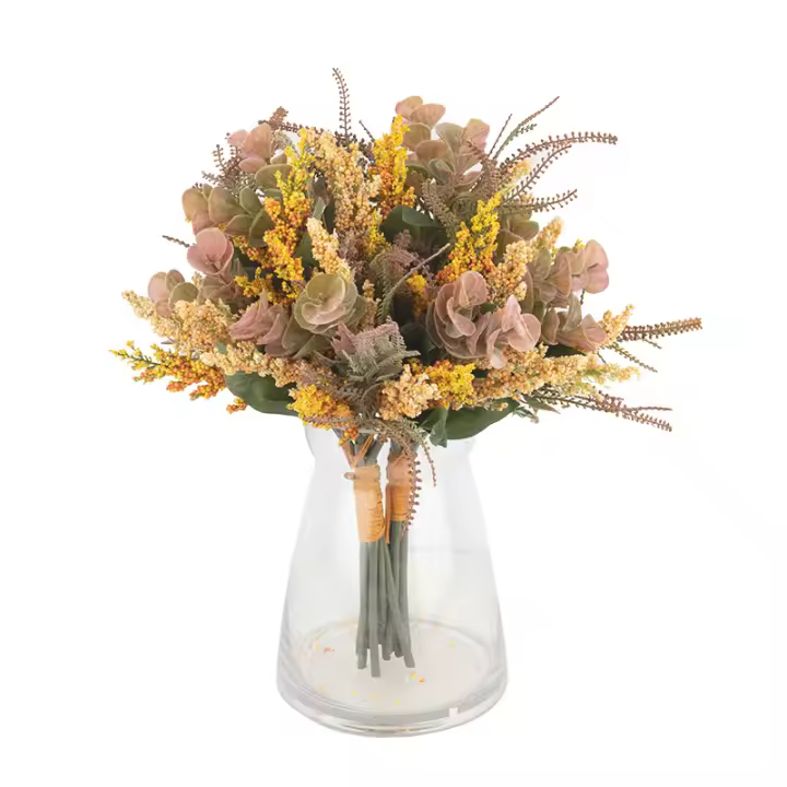 Decoración De Boda Y Fiesta Artificial De Burbuja De Plástico Flor Natural Para Arreglo De Mano Letras Jardín Interior Y Exterior - 1