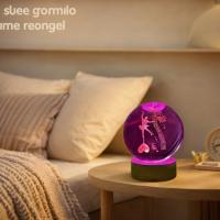 Lámpara De Noche De Cristal Con Grabado Láser 3D Ballet Wonderland Decoración Moderna De Vidrio Pulido Para Navidad Y Halloween - details 3